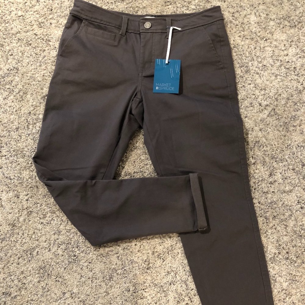 Market & Spruce 8P Gray Pants